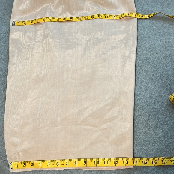 Scott McClintock Pink Midi Dress Size 8 Vintage 80s Prom Lace Fitted - Picture 4 of 12